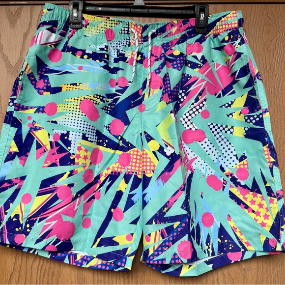 SHEIN Other - XXL Trendy 90s Color Block Graphic Board Short style